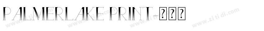 Palmerlake Print字体转换